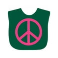 thumbnail image 1 of Inktastic Pink Peace Sign Girls Baby Bib, 1 of 4