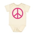 thumbnail image 1 of Inktastic Pink Peace Sign Girls Baby Bodysuit, 1 of 5