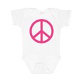 thumbnail image 1 of Inktastic Pink Peace Sign Girls Baby Bodysuit, 1 of 5