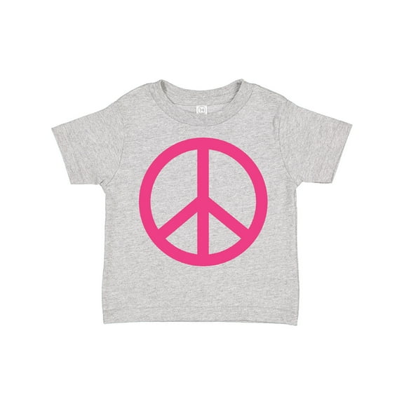 Inktastic Pink Peace Sign Girls Toddler T-Shirt