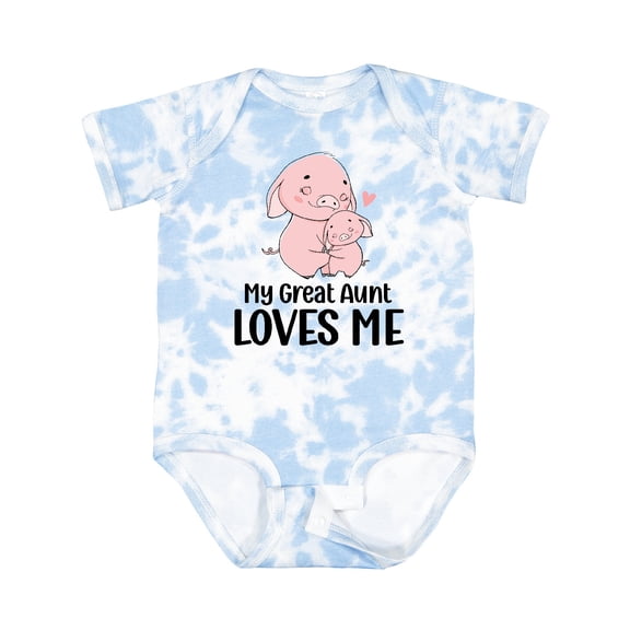 Inktastic Pink Piggies My Great Aunt Loves Me Boys or Girls Baby Bodysuit