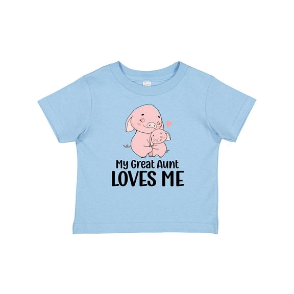 Inktastic Pink Piggies My Great Aunt Loves Me Boys or Girls Baby T-Shirt