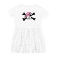 thumbnail image 1 of Inktastic Pink Pirate Skull Girls Toddler Dress, 1 of 5