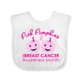 thumbnail image 1 of Inktastic Pink Pumpkins for Breast Cancer Awareness Boys or Girls Baby Bib, 1 of 4
