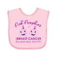 thumbnail image 1 of Inktastic Pink Pumpkins for Breast Cancer Awareness Boys or Girls Baby Bib, 1 of 4