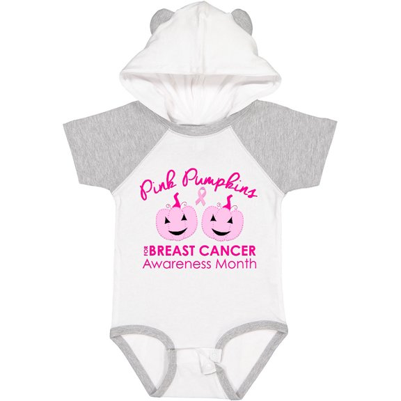 Inktastic Pink Pumpkins for Breast Cancer Awareness Boys or Girls Baby Bodysuit