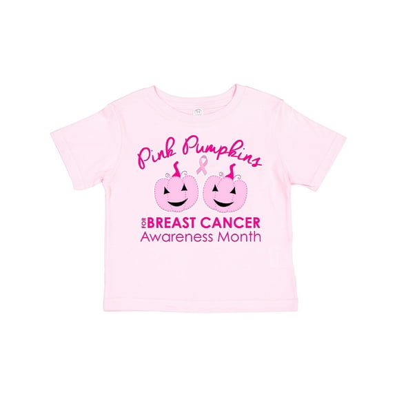 Inktastic Pink Pumpkins for Breast Cancer Awareness Boys or Girls Toddler T-Shirt