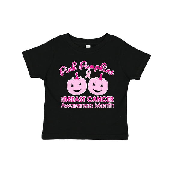 Inktastic Pink Pumpkins for Breast Cancer Awareness Boys or Girls Toddler T-Shirt