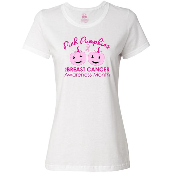 Inktastic Pink Pumpkins for Breast Cancer Awareness Women's T-Shirt