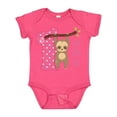 thumbnail image 1 of Inktastic Pink Sloth 1st Birthday Girls Baby Bodysuit, 1 of 5