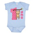 thumbnail image 1 of Inktastic Pink Sloth 1st Birthday Girls Baby Bodysuit, 1 of 5