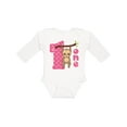 thumbnail image 1 of Inktastic Pink Sloth 1st Birthday Girls Long Sleeve Baby Bodysuit, 1 of 5