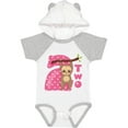 thumbnail image 1 of Inktastic Pink Sloth 2nd Birthday Girls Baby Bodysuit, 1 of 5