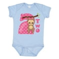 thumbnail image 1 of Inktastic Pink Sloth 2nd Birthday Girls Baby Bodysuit, 1 of 5