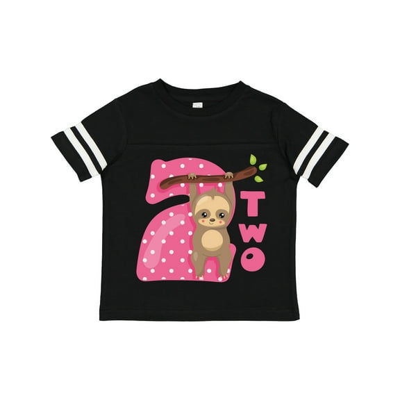 Inktastic Pink Sloth 2nd Birthday Girls Toddler T-Shirt