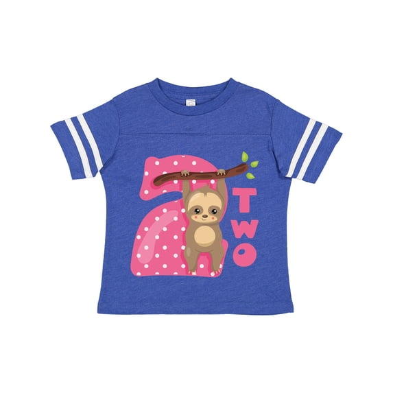 Inktastic Pink Sloth 2nd Birthday Girls Toddler T-Shirt