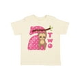 thumbnail image 1 of Inktastic Pink Sloth 2nd Birthday Girls Toddler T-Shirt, 1 of 5
