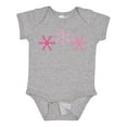 thumbnail image 1 of Inktastic Pink Snowflakes Boys or Girls Baby Bodysuit, 1 of 5