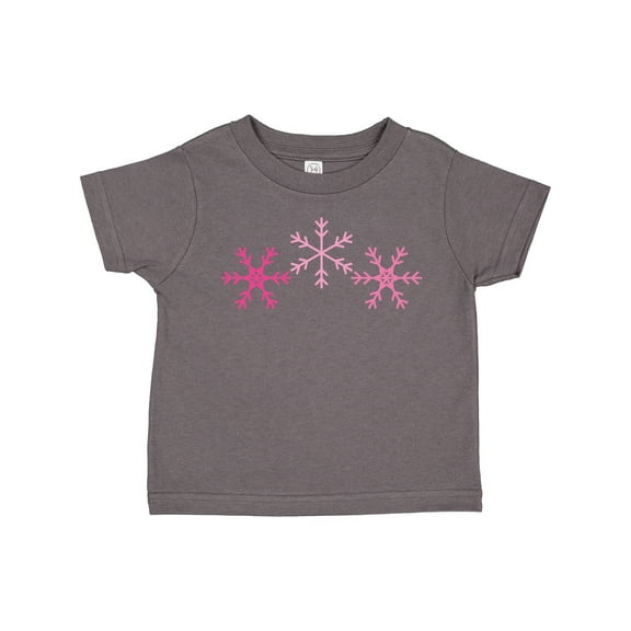 Inktastic Pink Snowflakes Boys or Girls Toddler T-Shirt