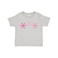 thumbnail image 1 of Inktastic Pink Snowflakes Boys or Girls Toddler T-Shirt, 1 of 5