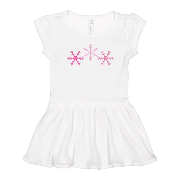 Inktastic Pink Snowflakes Girls Toddler Dress