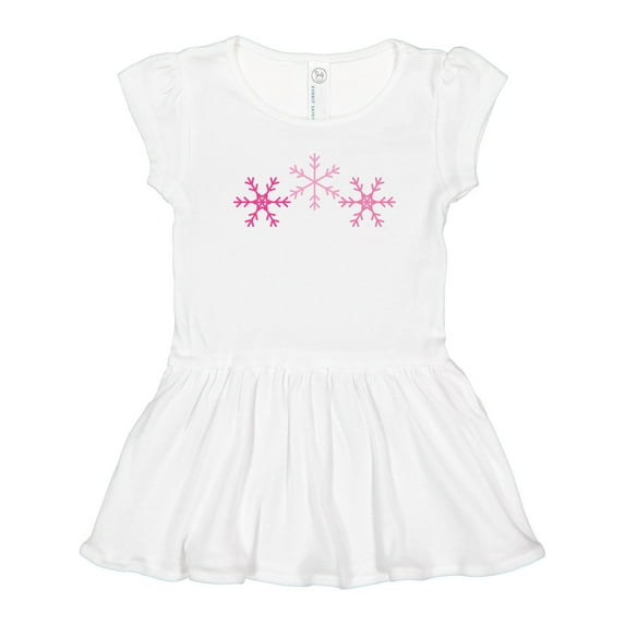 Inktastic Pink Snowflakes Girls Toddler Dress
