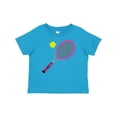 thumbnail image 1 of Inktastic Pink Tennis Racket and Ball Boys or Girls Baby T-Shirt, 1 of 5