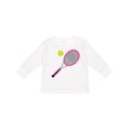 thumbnail image 1 of Inktastic Pink Tennis Racket and Ball Boys or Girls Long Sleeve Toddler T-Shirt, 1 of 5