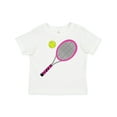 thumbnail image 1 of Inktastic Pink Tennis Racket and Ball Boys or Girls Toddler T-Shirt, 1 of 5