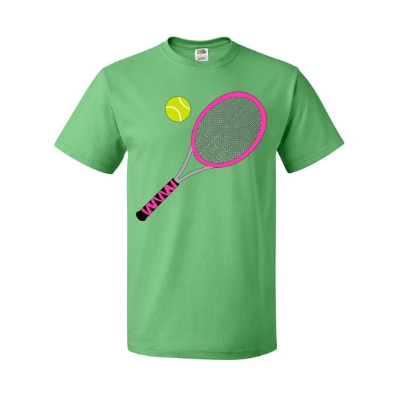 Inktastic Pink Tennis Racket and Ball T-Shirt