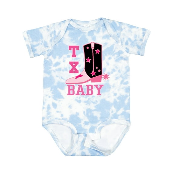 Inktastic Pink Texas Cowboy Baby Girls Baby Bodysuit