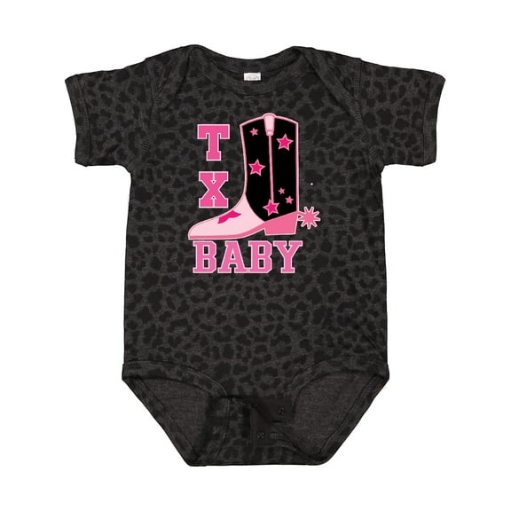 Inktastic Pink Texas Cowboy Baby Girls Baby Bodysuit