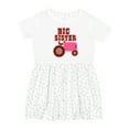 thumbnail image 1 of Inktastic Pink Tractor Big Sister Girls Toddler Dress, 1 of 5