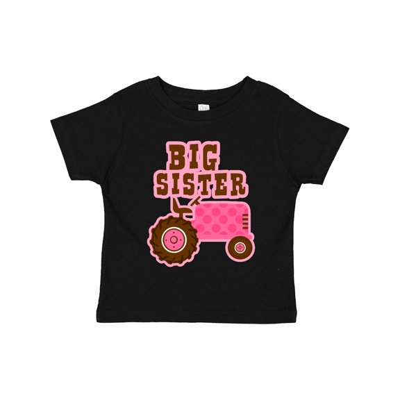 Inktastic Pink Tractor Big Sister Girls Toddler T-Shirt