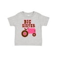 thumbnail image 1 of Inktastic Pink Tractor Big Sister Girls Toddler T-Shirt, 1 of 5