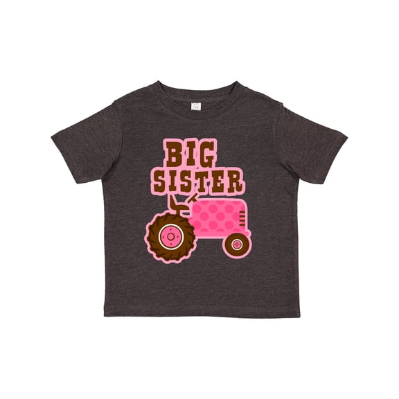 Inktastic Pink Tractor Big Sister Girls Toddler T-Shirt