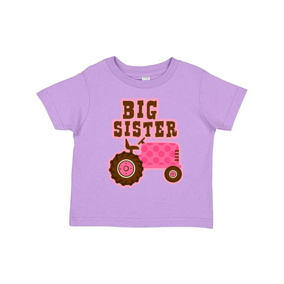 Inktastic Pink Tractor Big Sister Girls Toddler T-Shirt