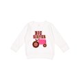 thumbnail image 1 of Inktastic Pink Tractor Big Sister Toddler Sweatshirt, 1 of 4