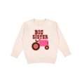 thumbnail image 1 of Inktastic Pink Tractor Big Sister Toddler Sweatshirt, 1 of 4