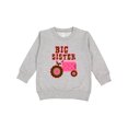 thumbnail image 1 of Inktastic Pink Tractor Big Sister Toddler Sweatshirt, 1 of 4