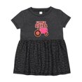 thumbnail image 1 of Inktastic Pink Tractor Little Sister Girls Baby Dress, 1 of 5