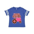 thumbnail image 1 of Inktastic Pink Tractor Little Sister Girls Toddler T-Shirt, 1 of 5