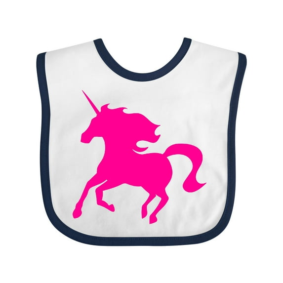 Inktastic Pink Unicorn Boys or Girls Baby Bib