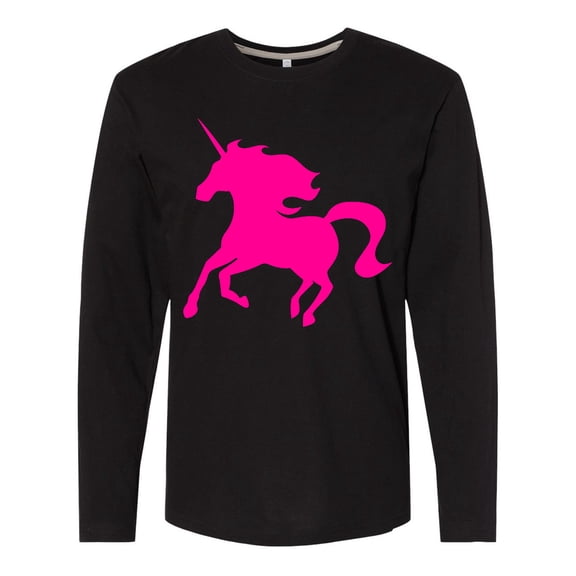 Inktastic Pink Unicorn Long Sleeve T-Shirt
