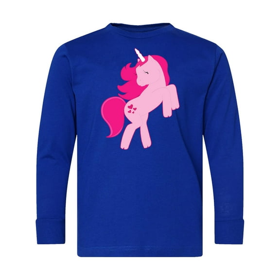Inktastic Pink Unicorn Long Sleeve Youth T-Shirt