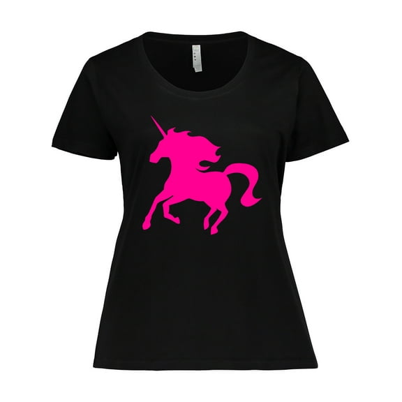 Inktastic Pink Unicorn Women's Plus Size T-Shirt