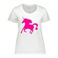 thumbnail image 1 of Inktastic Pink Unicorn Women's Plus Size T-Shirt, 1 of 5