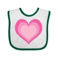thumbnail image 1 of Inktastic Pink Valentine Heart Girls Baby Bib, 1 of 4