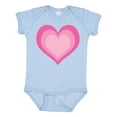 thumbnail image 1 of Inktastic Pink Valentine Heart Girls Baby Bodysuit, 1 of 5