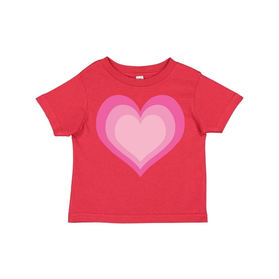 Inktastic Pink Valentine Heart Girls Toddler T-Shirt